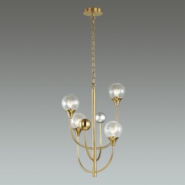 4785/4 HALL ODL21 459 золото/серебрист./металл//стекло Люстра E14 4*40W KELLI
