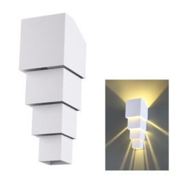 358005 STREET NT19 389 белый Ландшафтный светильник IP54 LED 3000К 2*5W 85-265V KAIMAS