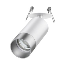 370874 SPOT NT22 506 белый/серебро Светильник встраиваемый IP20 GU10 9W 220V SLIM