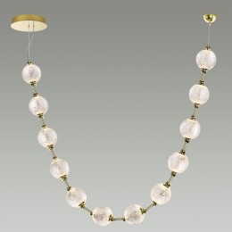 5008/48L L-VISION ODL23 469 золотой/прозрачный/металл/акрил Подвес LED 48W 4000K 2640лм CRYSTAL