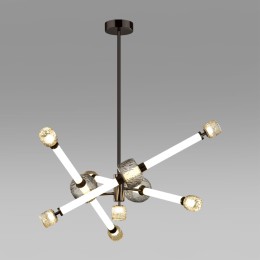 5427/54CL L-VISION ODL_EX24 23 черный хром/белый/дымчатый/коньячный/металл/стекло/акрил Люстра LED 54W 3000K KLIFF