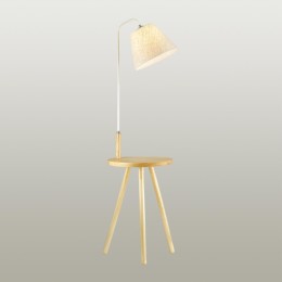 4667/1F HALL ODL20 307 светлое дерево/рогожка Торшер E27 1*60W 220V KALDA