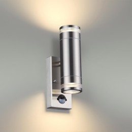 6604/2W HIGHTECH ODL23 635 нержавеющая сталь/металл/пвх стойкий к УФ излучению Настенный св-к IP44 LED GU10 14W MOTTO