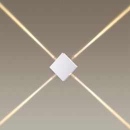 4258/8WL HIGHTECH ODL21 261 белый/металл Настенный светильник IP20 LED 8W 444Лм 3000K VISTA