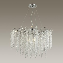 5004/8 HALL ODL23 525 серебристый/прозрачный металл/хрусталь Люстра G9 8*40W BANCHE