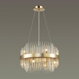 4639/8 HALL ODL20 557 золотой/металл/стекло Люстра G9 8*40W 220V IDA