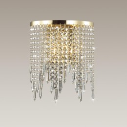 5028/2W MODERN ODL23 533 золотой/прозрачный металл/хрусталь Бра E14 2*40W CHOKKA