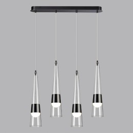 5044/42L L-VISION ODL24 301 глянц.темн.хром/прозрачный/металл/стекло Люстра LED 42W 3000K 4167Лм LUMP