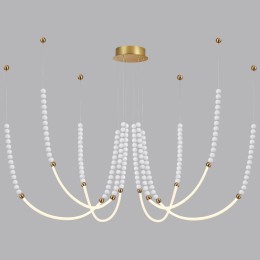 6639/70L HIGHTECH ODL24 161 металл/античная бронза/разноветн. бусы из акрила/акрил Люстра IP20 LED 70W 3500K 220V MONELLA