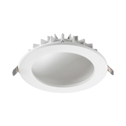 358806 SPOT NT21 494 белый Светильник встраиваемый светодиодный IP20 LED 12W 960Лм 3000K 100-240V GESSO