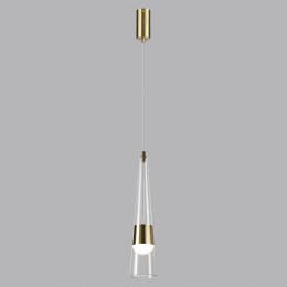 5043/12L L-VISION ODL24 301 глянц.золото/прозрачный/металл/стекло Подвес LED 12W 3000K 1334Лм LUMP