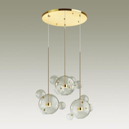 4640/36LA L-VISION (В 3-Х КОРОБКАХ) ODL21 331 золотой/прозрачный Люстра LED 36W 4000K BUBBLES