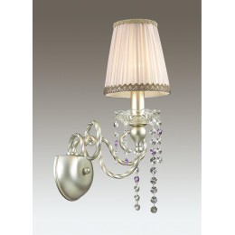 3390/1W CLASSIC ODL17 569 мат. зол/серебр. патина/декор хрусталь Бра E14 40W 220V AURELIA