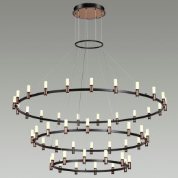 5009/204L L-VISION ODL23 421 матовый черный/ ант.бронза/белый/металл/акрил Люстра LED 204W 4000K 8074Лм CANDEL