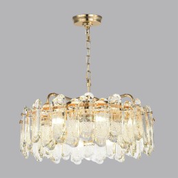 5069/10 HALL ODL24 503 золото/прозрачный/металл/хрусталь Люстра E14 10*40W BULLON