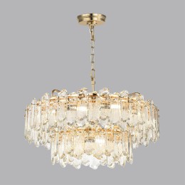 5069/22 HALL (В 2-Х КОРОБКАХ) ODL24 503 золото/прозрачный/металл/хрусталь Люстра E14 22*40W BULLON