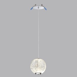 5007/5LA L-VISION ODL24 459 хром/металл/акрил Подвес LED 5W 4000K 365лм CRYSTAL