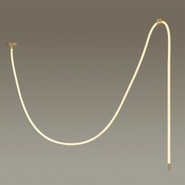 4399/40CL HIGHTECH ODL23 134 ант.бронза/металл/канат Потолочный св-к встраиваемый (2 крепления и крючок в комплекте) IP20 LED 40W 1580Лм 3000K CORDA