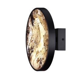 5064/15WL L-VISION ODL24 черн./серо-беж./металл/натур.камень/акрил Настенн.светильн. с переключ.цветов.темпер. LED 15W 3000К/4000K/6000K BERGI