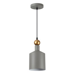 4086/1 PENDANT ODL19 377 серый/золотой Подвес Е27 1*40W 220V BOLLI