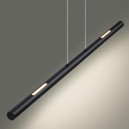 6643/45L HIGHTECH ODL24 169 черный/металл/акрил Подвесной светильник IP20 LED 49W 3000K 220V MALI