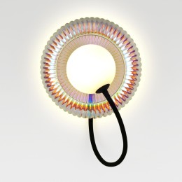 5013/1WB MODERN ODL23 573 черный/разноцветный/белый матовый металл/стекло Бра G9 LED 7W BUNY