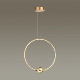 4336/18L L-VISION ODL22 207 брашированное золото/металл Подвесной светильник IP20 LED 18W 1370Лм 4000K GOTA