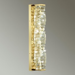 4999/15WL HALL ODL23 535 золотой/прозрачный/металл/хрусталь Бра LED 15W 4000K STRAZA