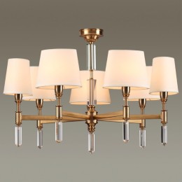 4894/7 MODERN ODL_EX22 117 бронзовый/белый/ткань Люстра E14 7*40W LONDON