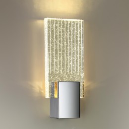 4363/5WL HIGHTECH ODL23 241 хром полированный/металл/стекло Настенный св-к IP20 LED 5W 261Лм 3000K RICCI