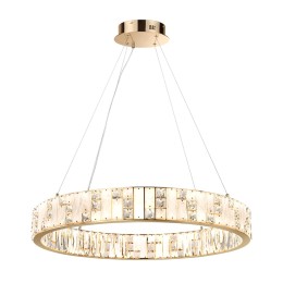 5072/100L HALL ODL24 495 золото/прозрачный/белый/металл/хрусталь/алебастр Люстра LED 100W 3700K CROSSA