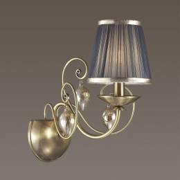 3921/1W CLASSIC ODL18 568 бронза/ткань/стекло Бра IP20 E14 40W 220V NIAGARA