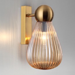 5402/1W MODERN ODL_EX23 61 золотой/янтарный/металл/стекло Бра E14 1*40W ELICA