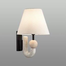 5410/1W MODERN ODL_EX23 71 черный матов./бежевый металл/полирезин/ткань Бра E14 1*40W BAGEL