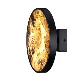 5064/15WL L-VISION ODL24 черн./серо-беж./металл/натур.камень/акрил Настенн.светильн. с переключ.цветов.темпер. LED 15W 3000К/4000K/6000K BERGI