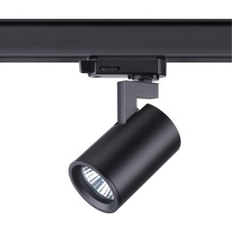 370649 PORT NT19 273 черный Светильник трёхфазный трековый IP20 GU10 50W 220V GUSTO