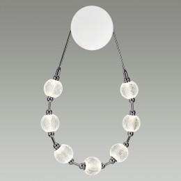 5007/25WL L-VISION ODL23 467 хром/прозрачный/металл/акрил Бра LED 25W 4000K 1555Лм CRYSTAL