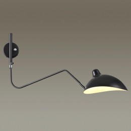 4831/1W WALLI ODL21 585 черный/хром Настенный светильник E27 1*40W KERBI