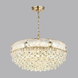 5070/21 HALL (В 2-Х КОРОБКАХ) ODL24 499 золото/прозрачный/матовый/металл/хрусталь/стекло Люстра E14 21*40W FIESTA