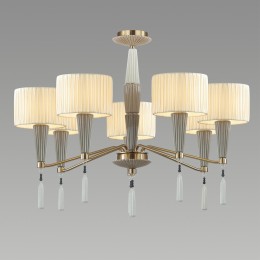 5403/7 CLASSIC ODL_EX23 75 бронзовый/светло-коричневый/кремовый металл/керамика/ткань Люстра E14 7*40W LATTE