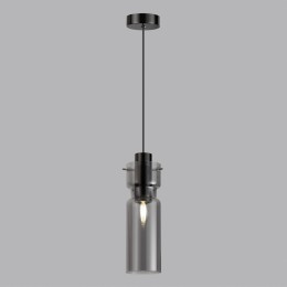 5057/1 PENDANT ODL24 323 черный/дымчатый/металл/стекло Подвес E27 1*40W SCROW