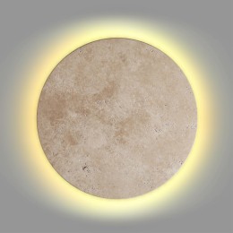 6625/15WL HIGHTECH ODL24 бежевый/металл/травертин Настенный светильник IP20 LED 15W 3000K 220V TRAVERTINO