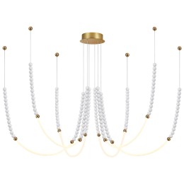 6639/70L HIGHTECH ODL24 161 металл/античная бронза/разноветн. бусы из акрила/акрил Люстра IP20 LED 70W 3500K 220V MONELLA