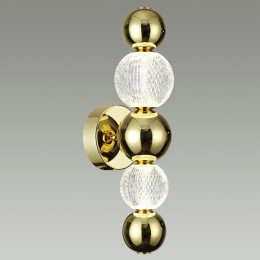 5008/7WL L-VISION ODL23 465 золотой/прозрачный/металл/акрил Бра LED 7W 4000K 380Лм CRYSTAL