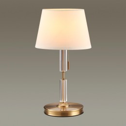 4894/1T MODERN ODL_EX22 117 бронзовый/белый/абажур ткань Настольная лампа E27 1*60W LONDON
