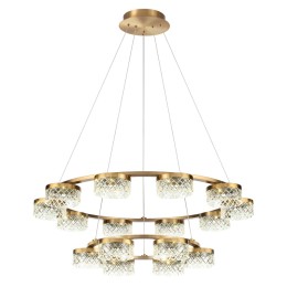 5032/96L L-VISION ODL24 447 античн.бронза/металл/акрил Люстра LED 96W 4000K 6333лм FIVRE