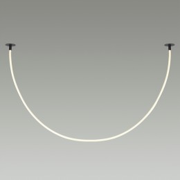 4391/40CL HIGHTECH ODL24 139 черный/металл/канат Потолочный св-к встраиваемый (2 крепления и крючок в комплекте) IP20 LED 40W 1580Лм 4000K CORDA