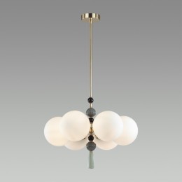 5405/6 MODERN ODL_EX23 81 золотой/серый/зеленый/белый матовый металл/керамика/стекло Люстра E14 6*40W PALLE