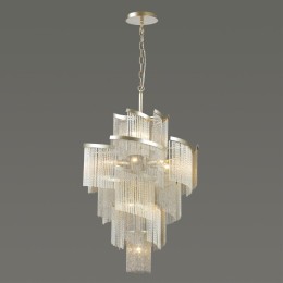 4630/11 HALL ODL20 565 серебристый/стекло/металл.цепочки Люстра E14 11*40W 220V GRAZA