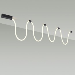 4391/30CL HIGHTECH ODL24 140 черный/металл/канат Настенно-потолочный светильник накладной (3 крепления в комплекте) IP20 LED 30W 1185Лм 4000K CORDA